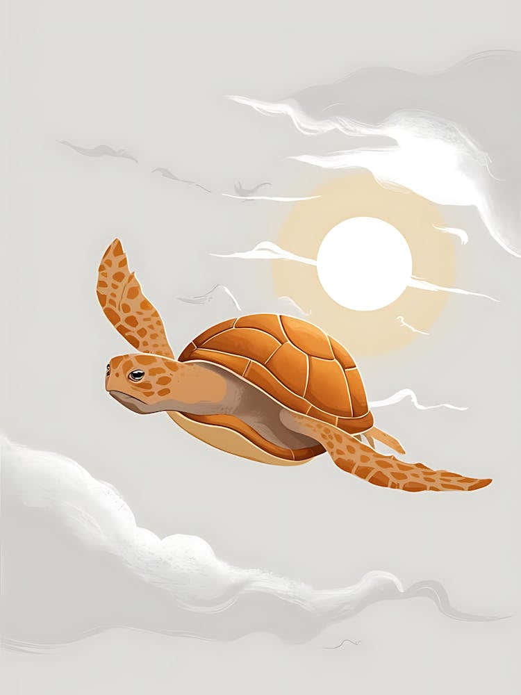 Sea Turtle In The Sky