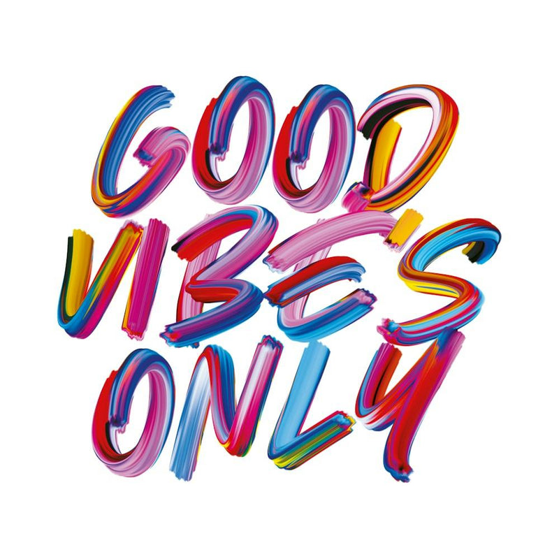 Colourful Graffiti Type Good Vibes Only 1