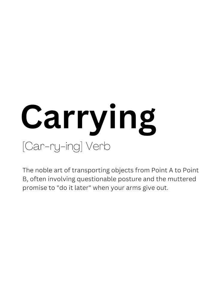 Carrying Definition Meaning