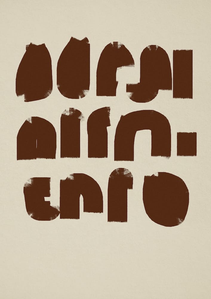 Abstract Brown Objects