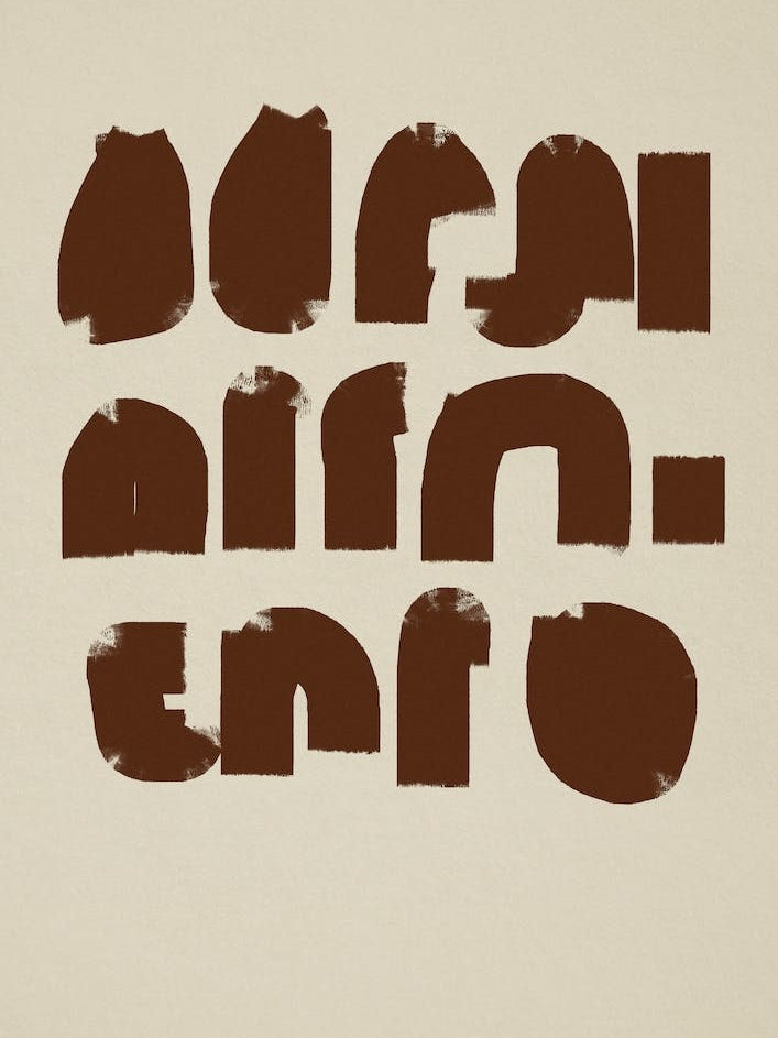 Abstract Brown Objects