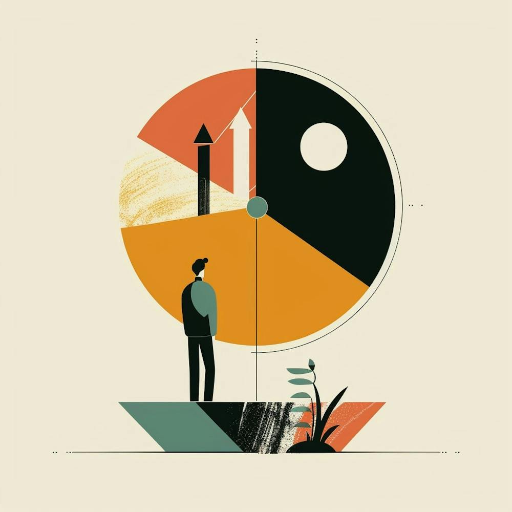 Man Standing On A Plant