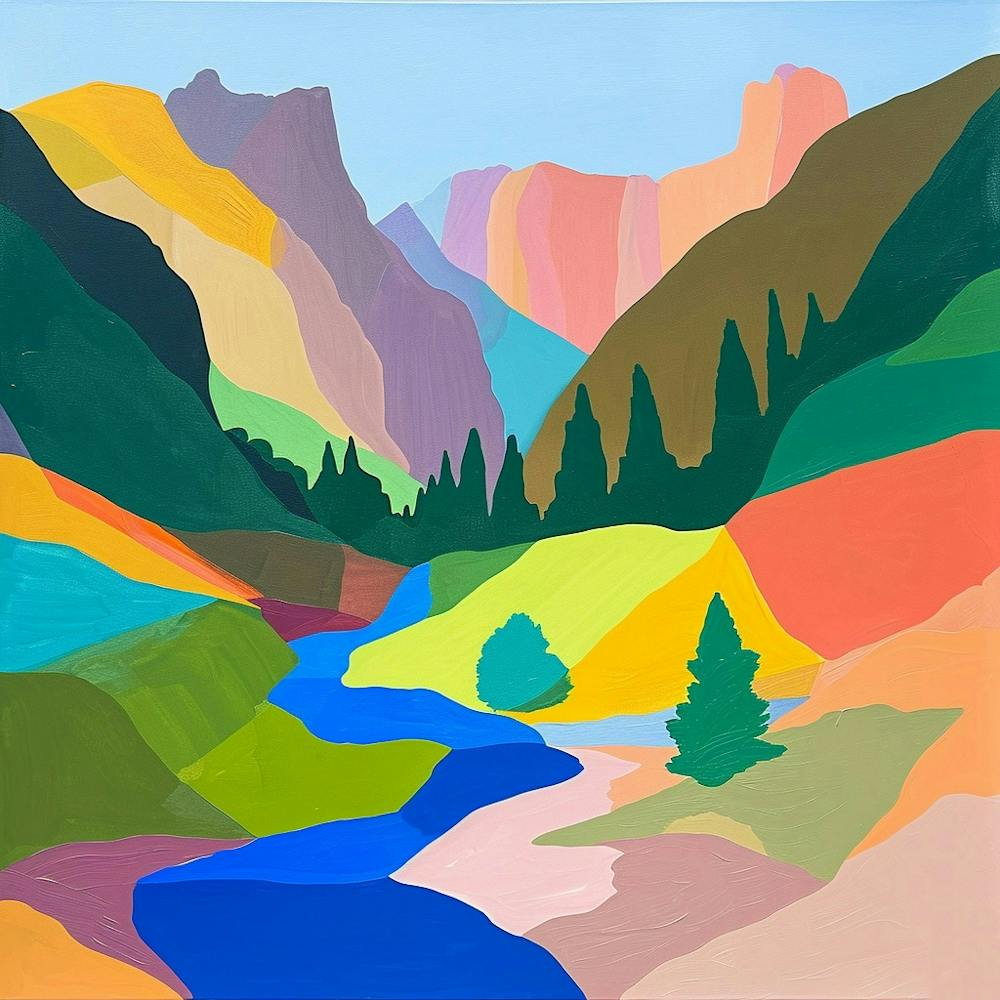 Colourful Abstract Rocky Mountain National Park Usa 8