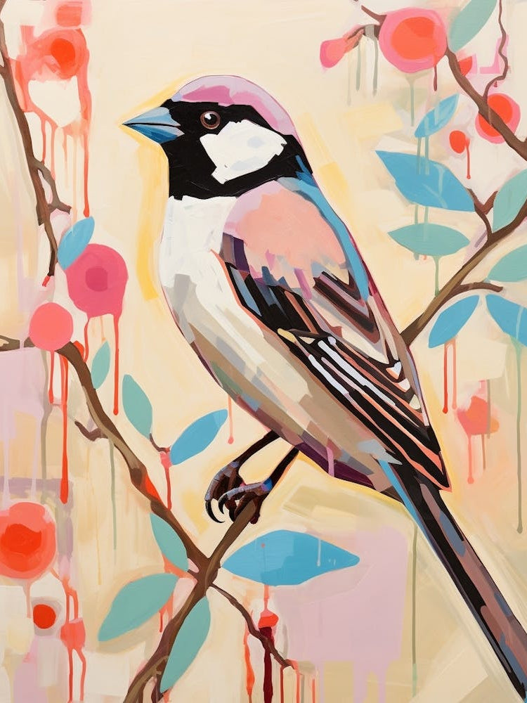Pink Scandi House Sparrow 4