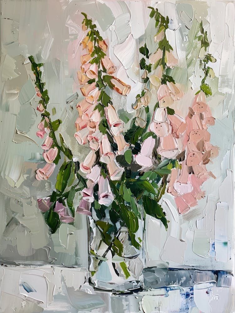 A World Of Flowers Foxglove 1 Painting