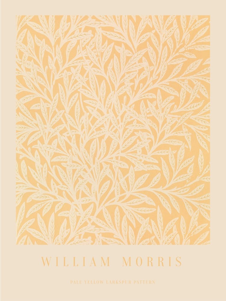 William Morris, Pale Yellow Larkspur Pattern