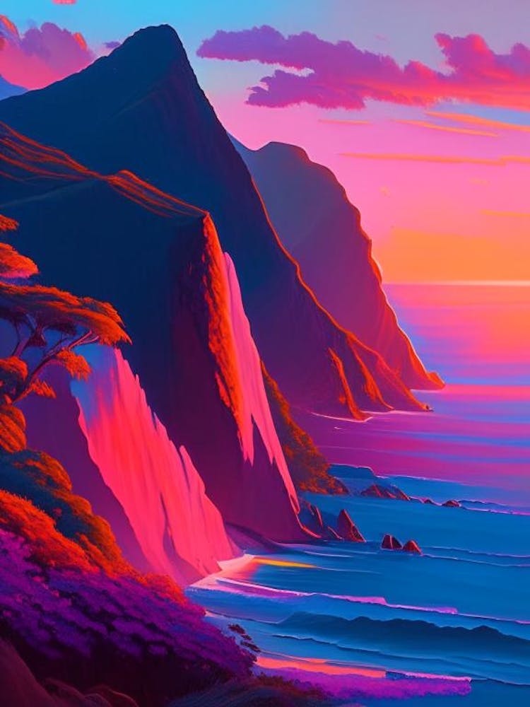 Na Pali Coast Dreamy Sunset 2