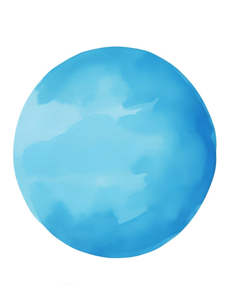 Blue Watercolor Painting