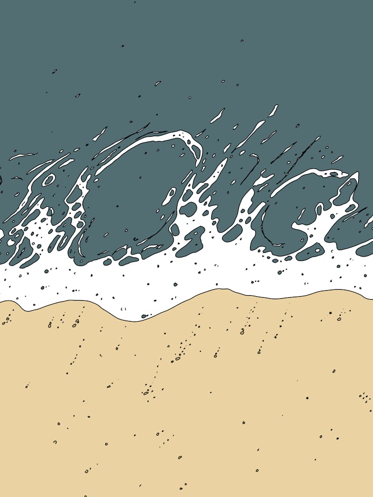 Welle am Strand