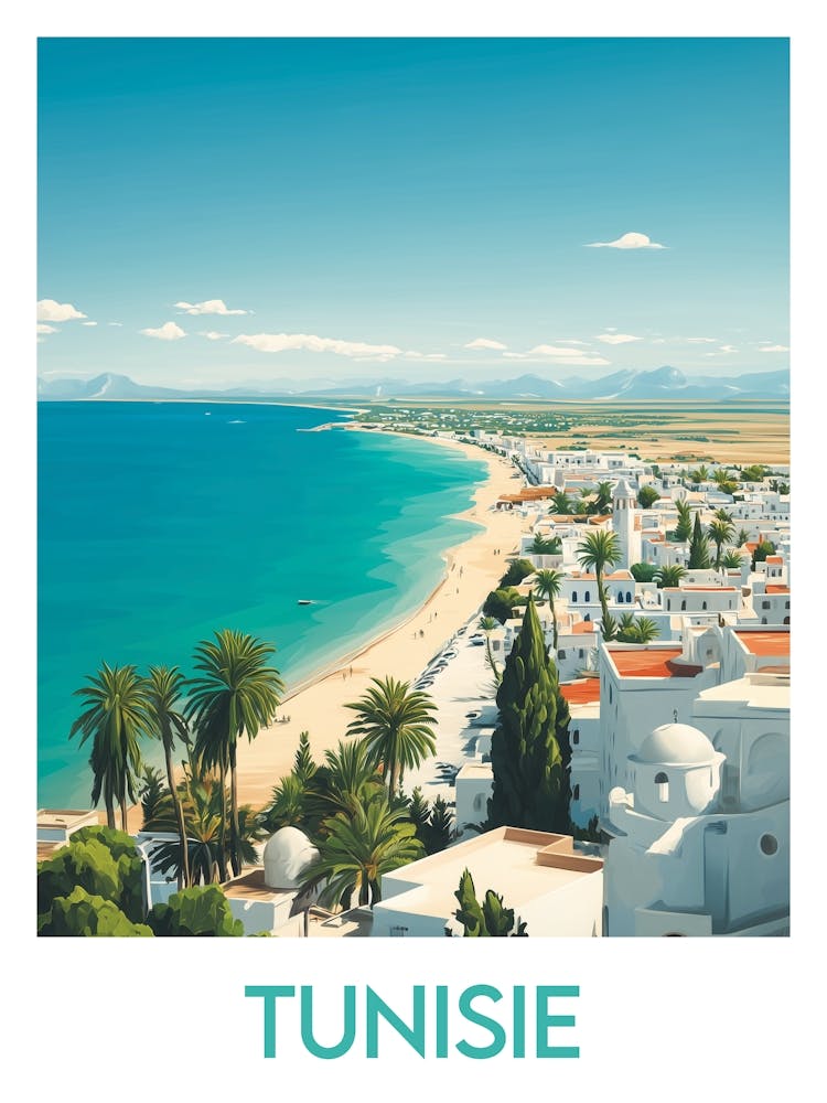 Affiche de voyage Tunisie 1