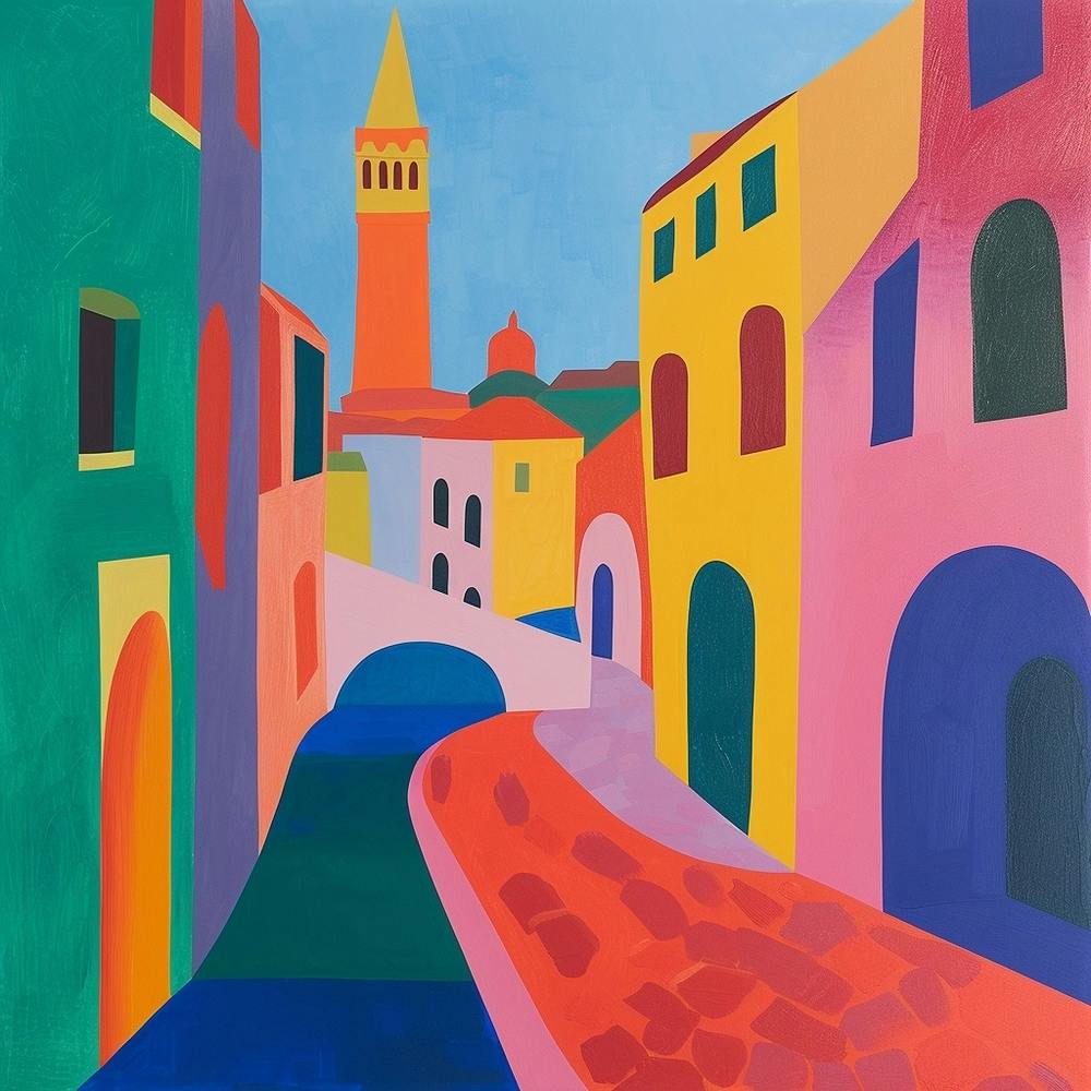 Abstract Travel Collection Venice Italy 2