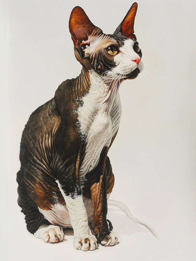 Peinture de Cornish Rex 1