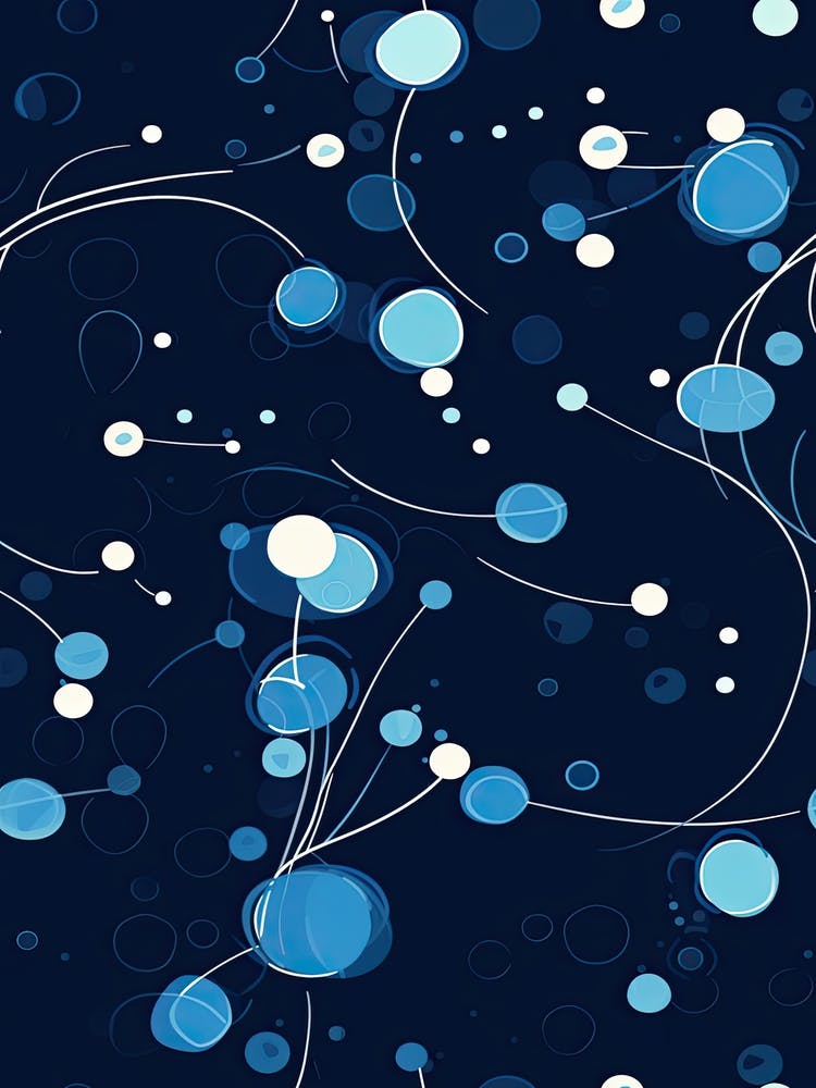 Watercolour Blue Dna 1