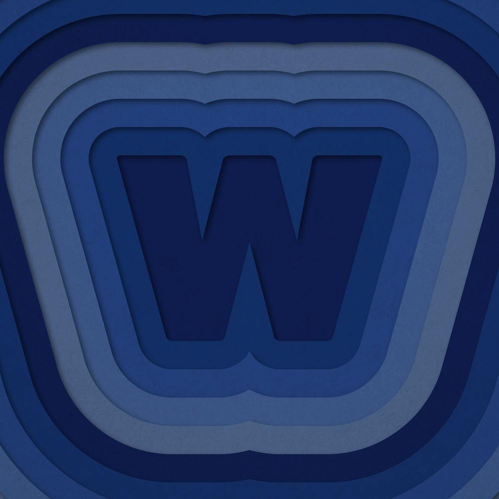 W Paper Alphabet