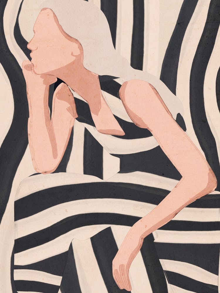 Abstract Art Female Figure