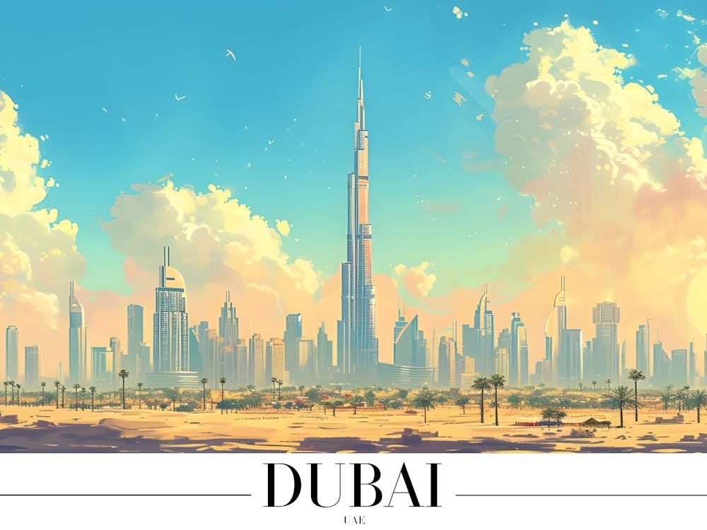 Dubai City Skyline