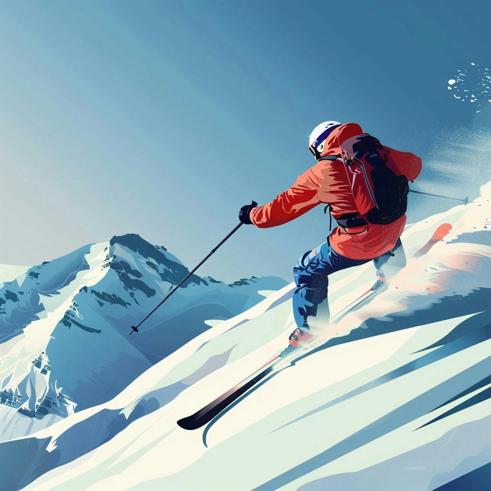 Skier On The Slopes 4