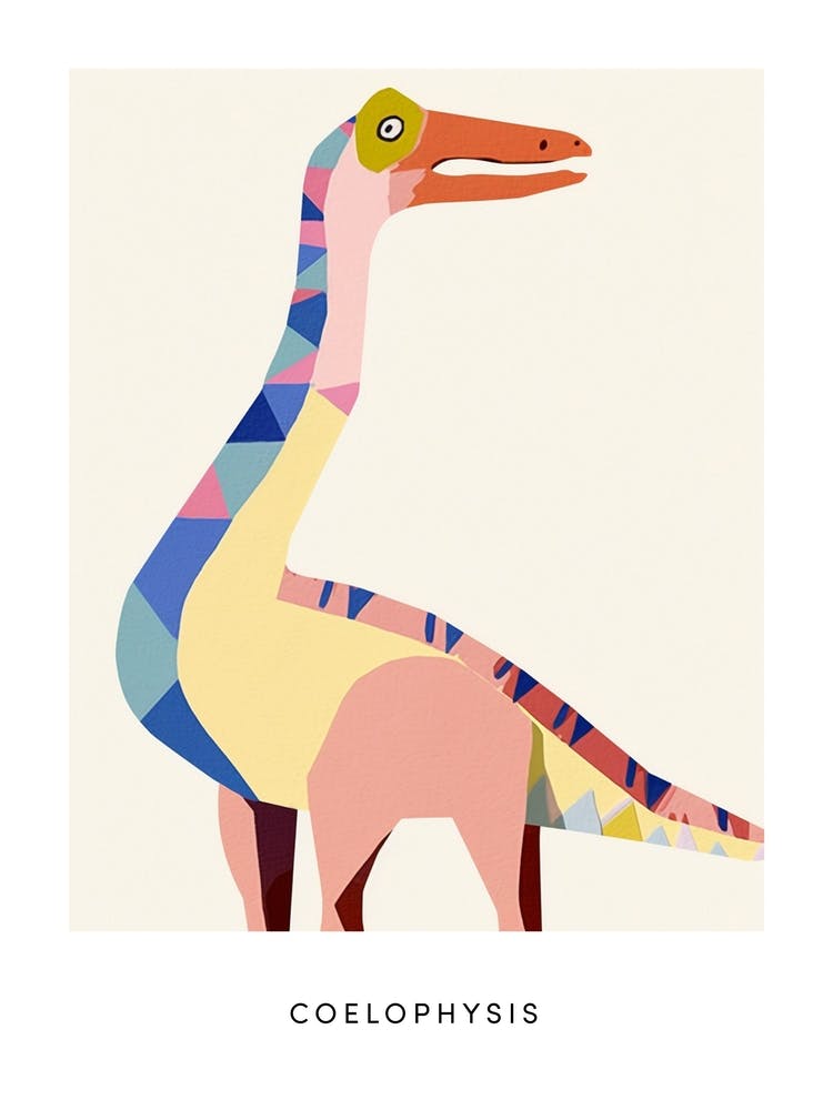 Nursery Dinosaur Art Coelophysis 1 Poster