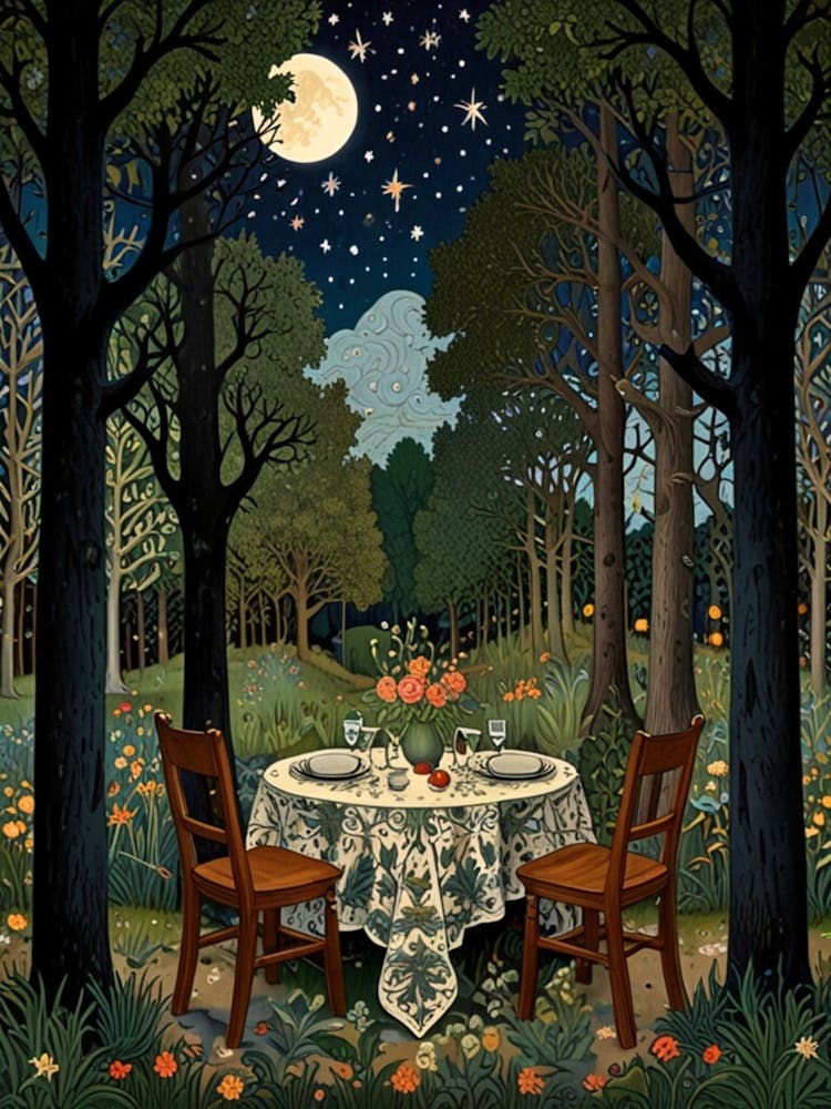 William Morris Dinner In The Woods 1