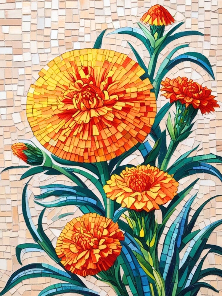 Mosaic Flowers 1