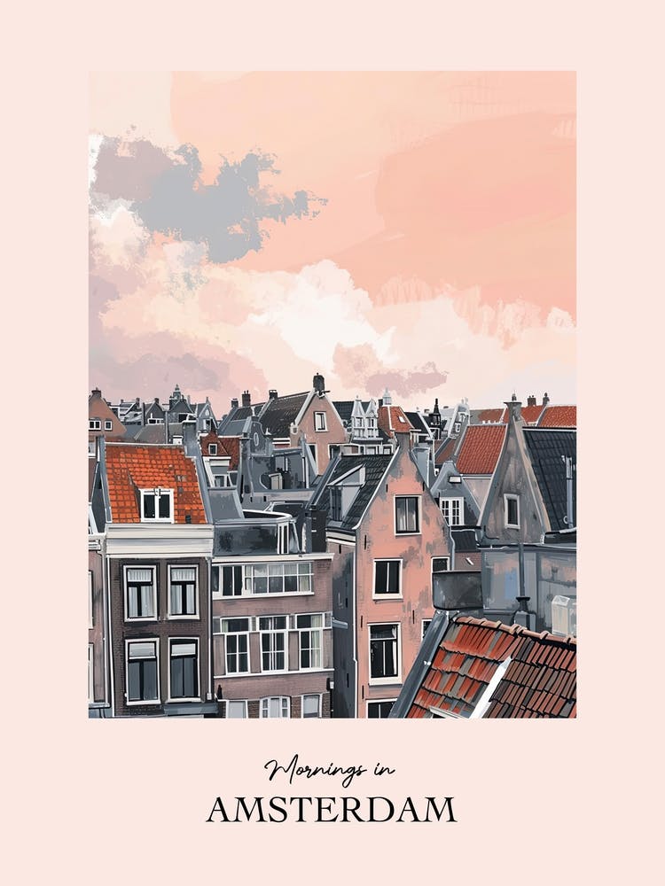 Mornings In Amsterdam Rooftops Morning Skyline 3