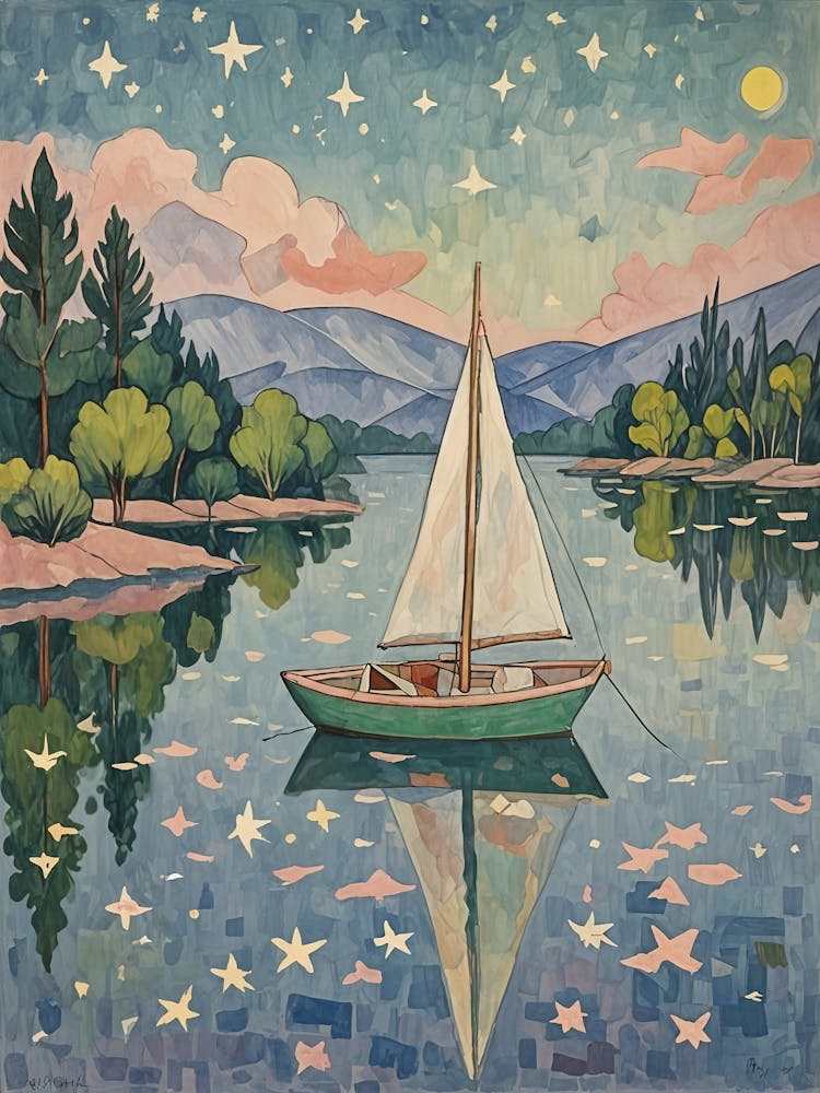 Bateau sur le lac n°2