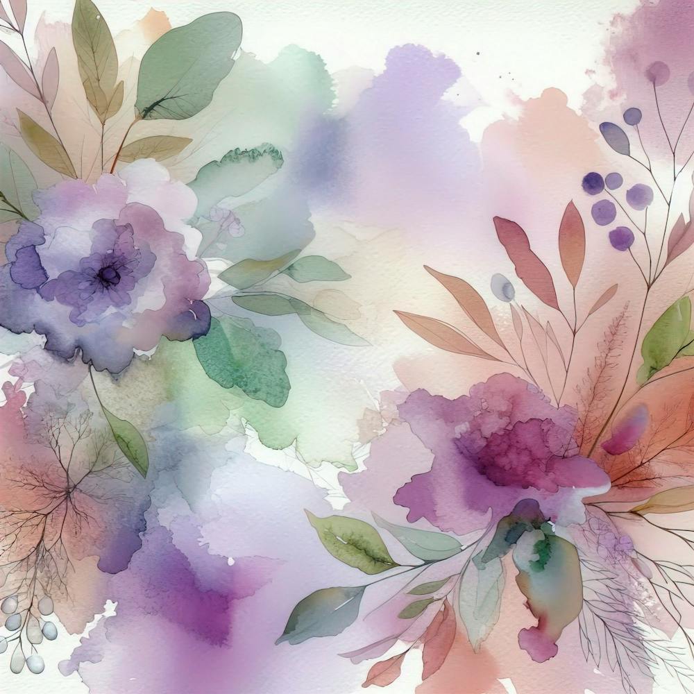 Abstract Watercolor Lilac Sage Lilac Olive Light Lilac Art Background 2