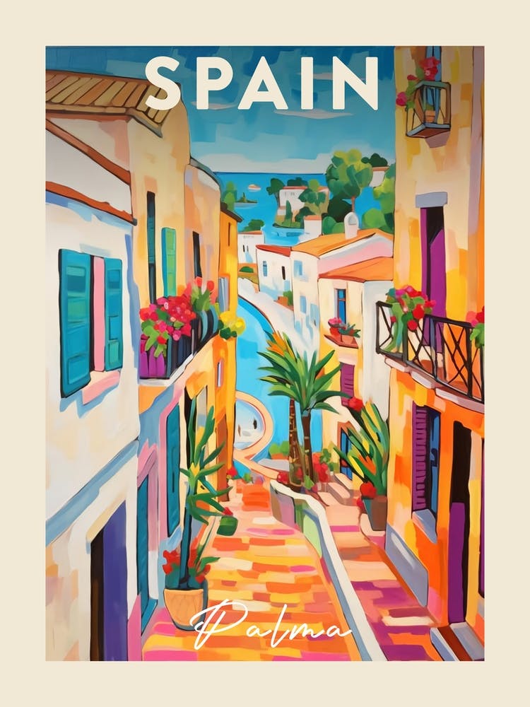Palma De Mallorca 1 Fauvist Painting Travel Poster