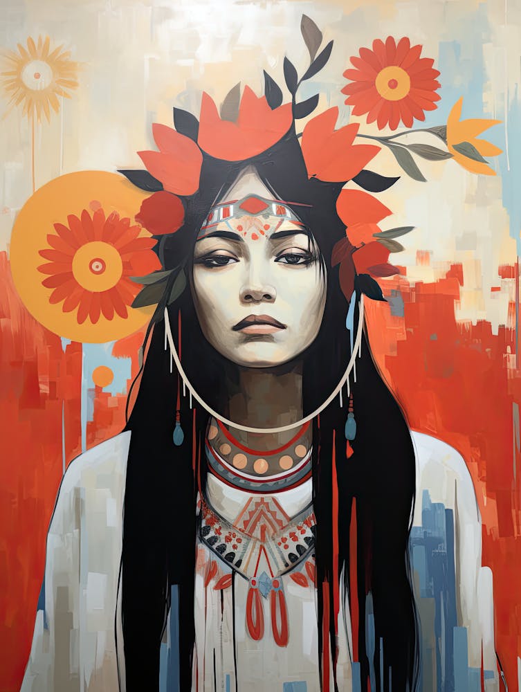 Tribal Radiance, Boho Art Style