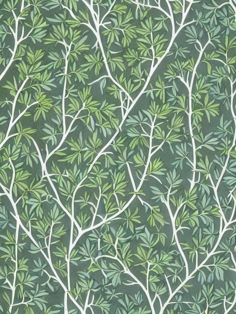 Rocky Mountain Juniper tree Vintage Botanical