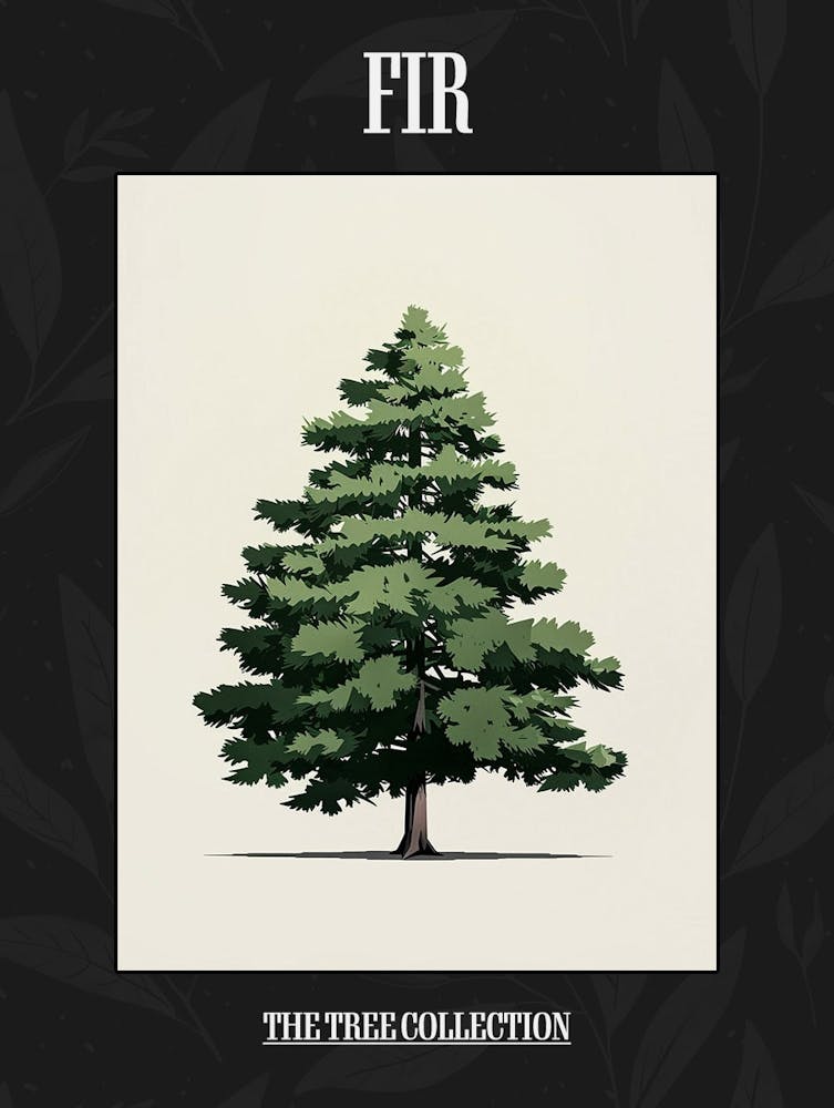 Fir Tree Pixel Illustration 2 Poster