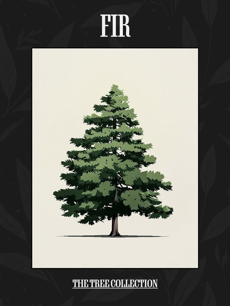 Fir Tree Pixel Illustration 2 Poster