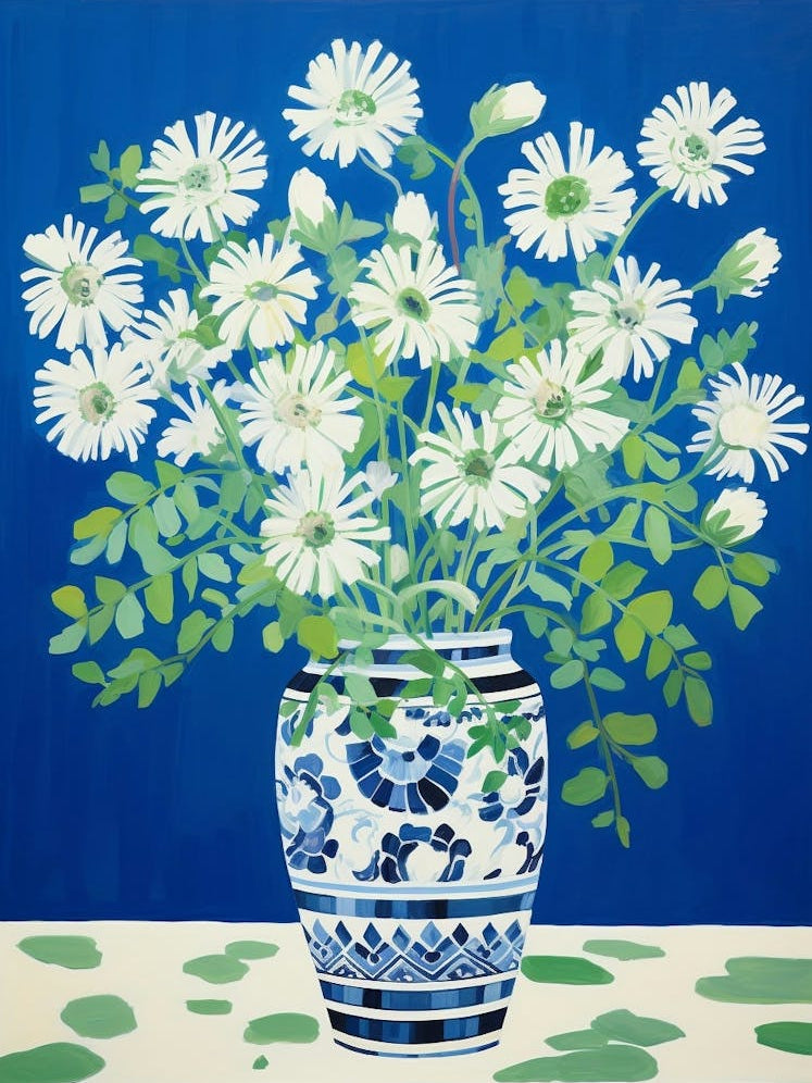 Flowers In A Vase Still Life Painting Floral Bouquet 2