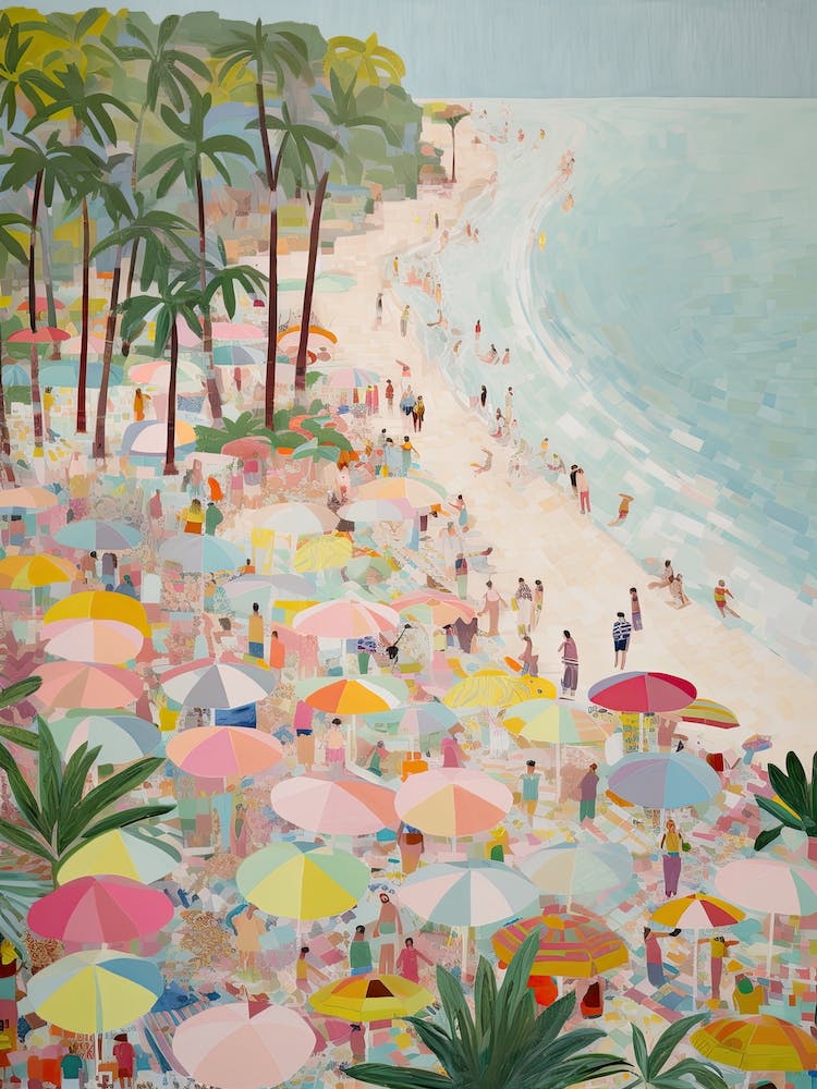 Bali Summer Aerial View Painting 3