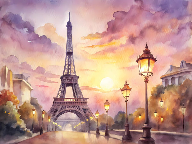 Paris France A Vintage Illustration 1