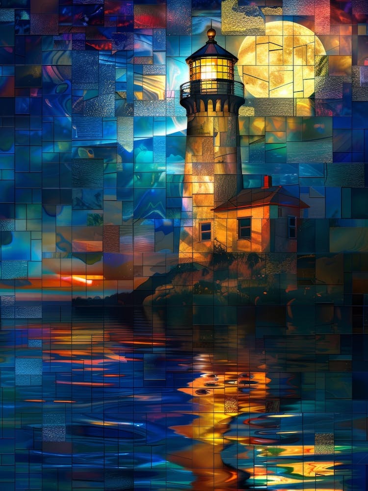 Lighthouse At Night 11