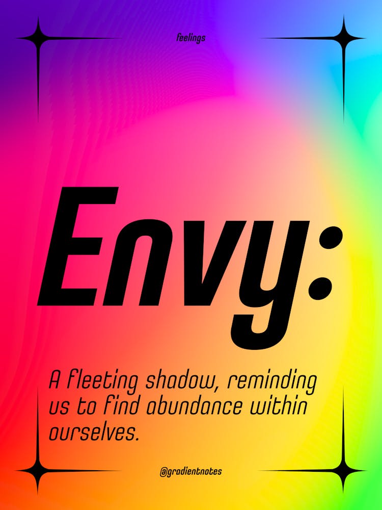 Envy - Quotes - Positive - GradientNotes