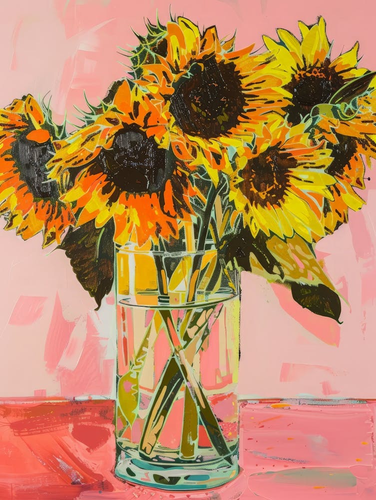 Sunflowers In A Vase 17