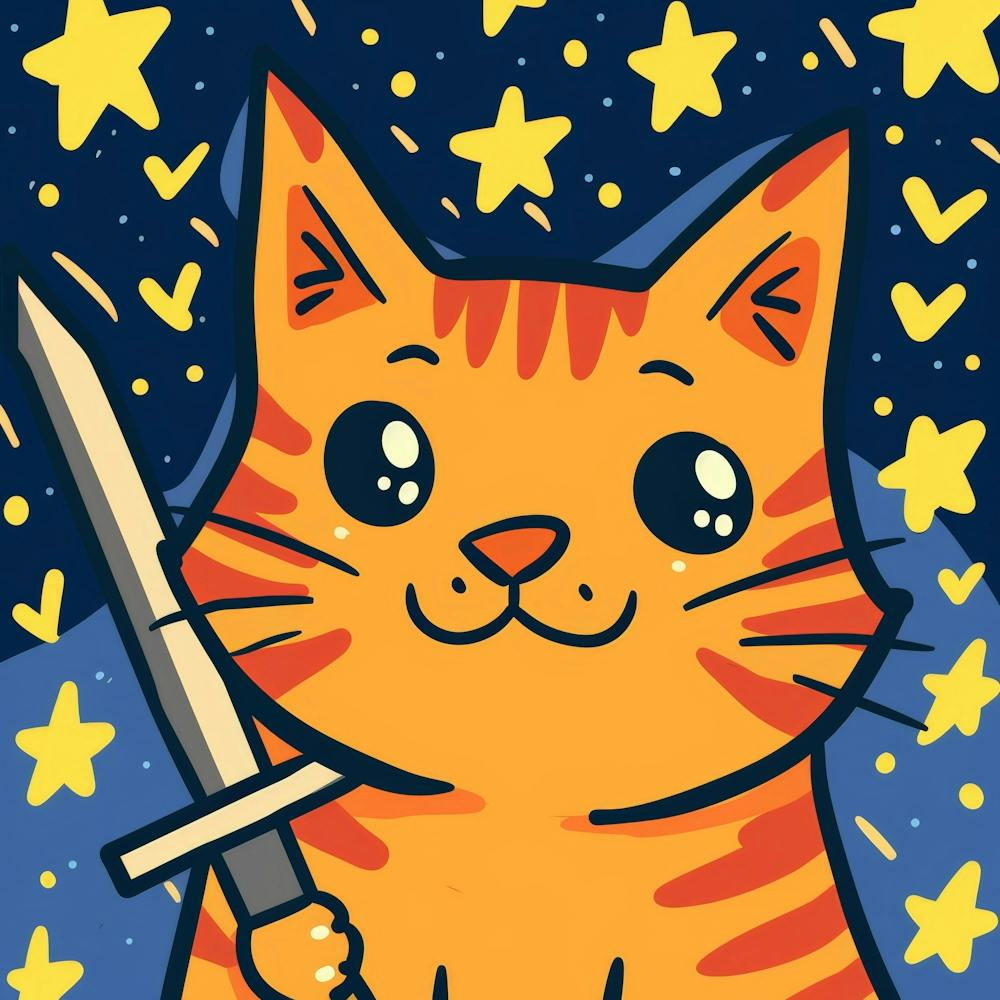 Cat With Sword