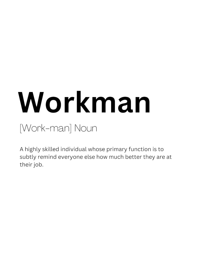 Workman Definition Meaning