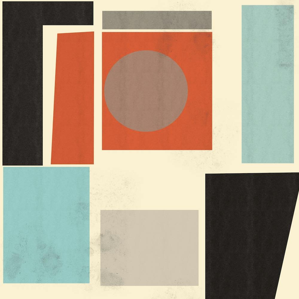 Mid Century Modern, Abstract Square Art, Trending Geometric Shapes