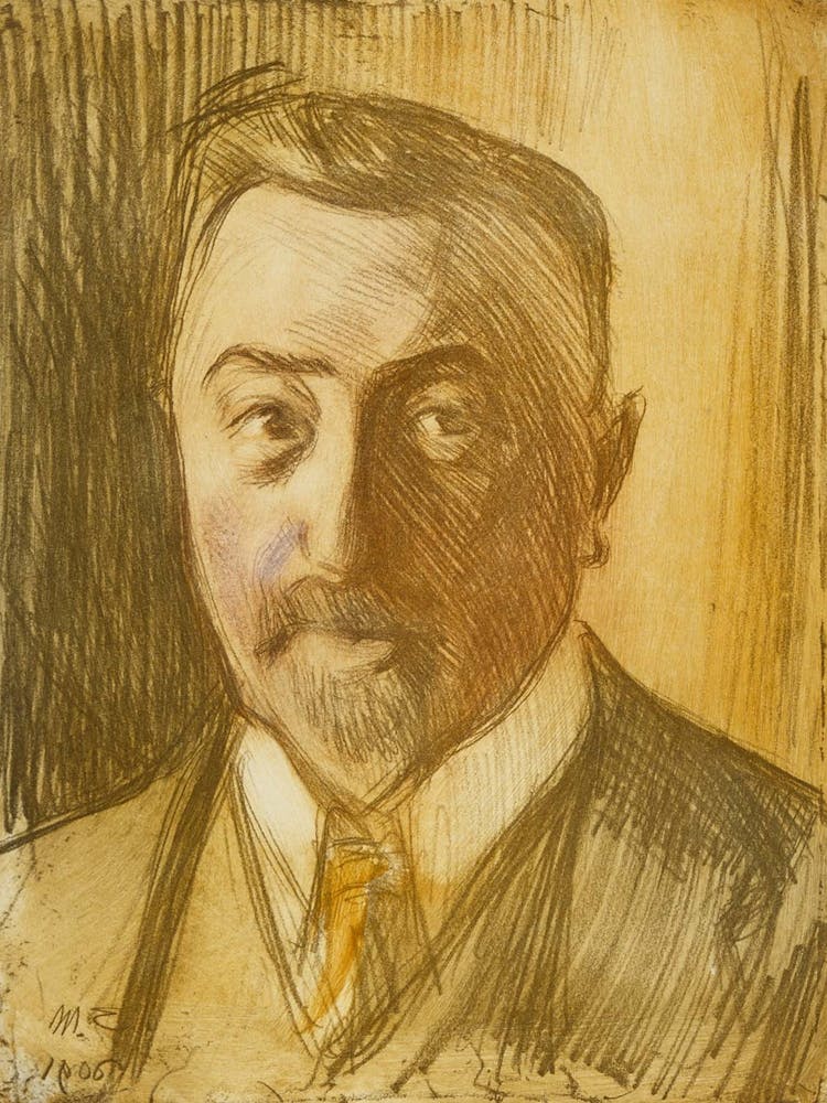 Portrait Of Chamberlain Hjalmar Linder, 1906 By Magnus Enckell