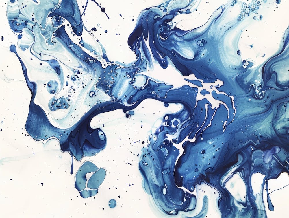 Blue Abstract Painting 6