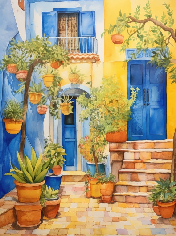 Greece Peinture Aquarelle