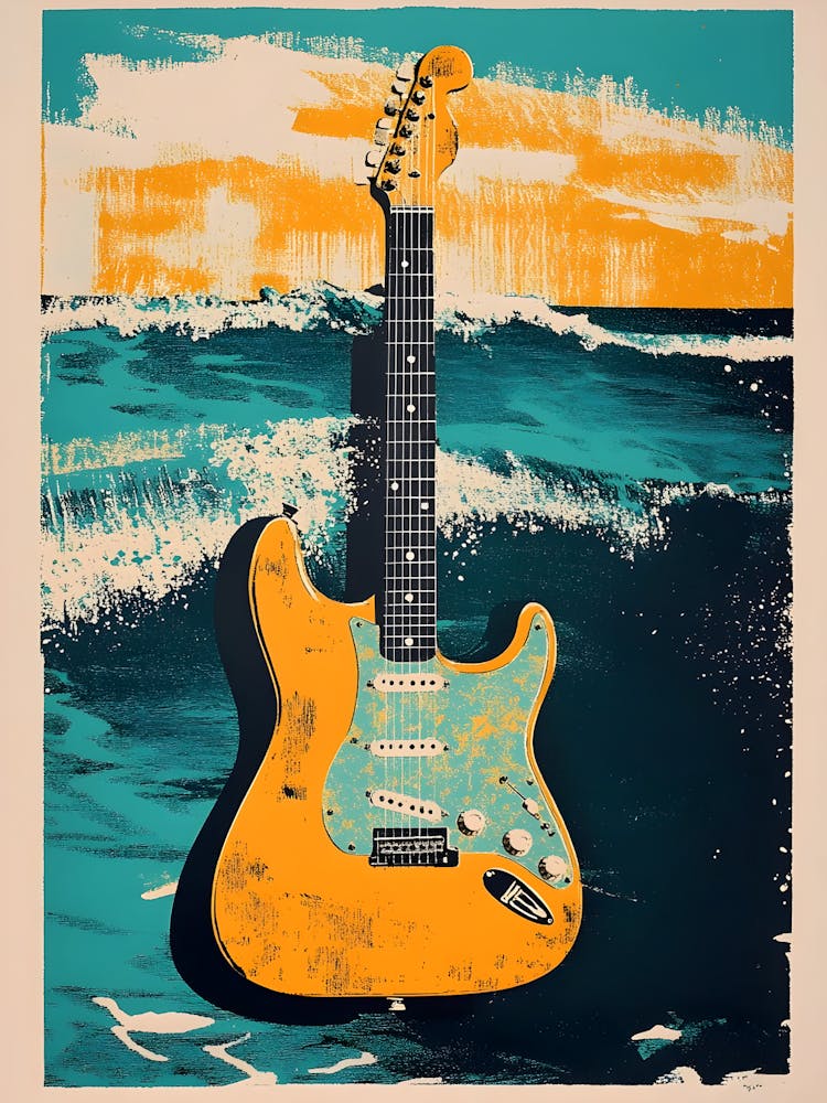 Guitar On The Beach