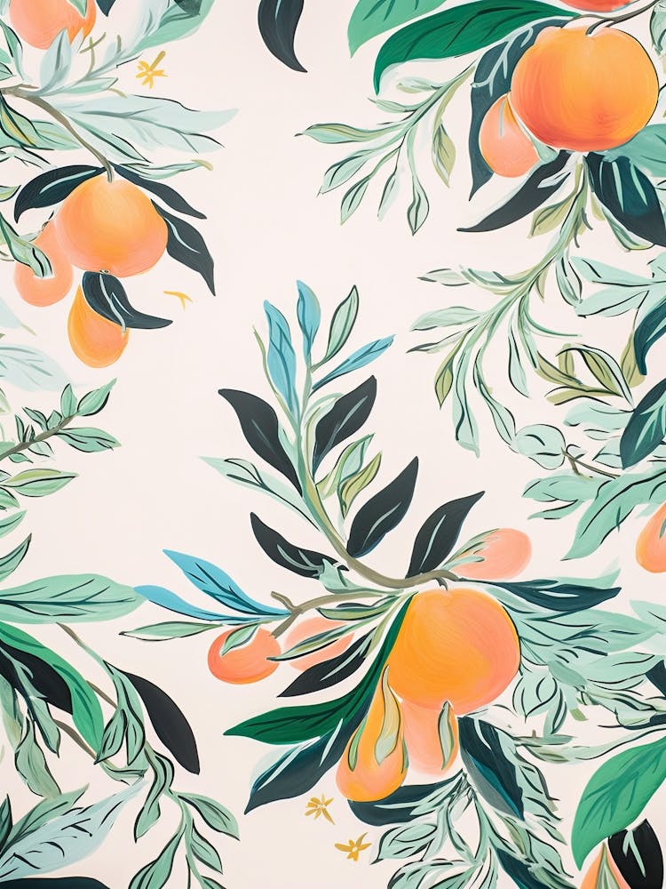 Peach Fruit Drawing 1