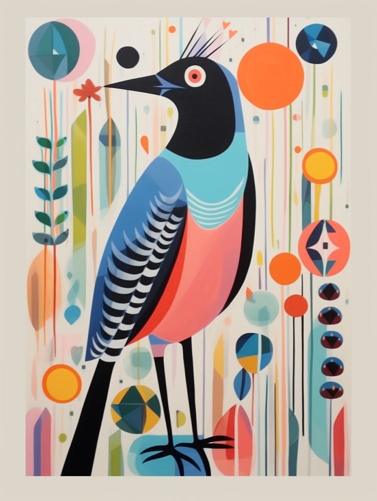 Colourful Scandi Bird Coot 3