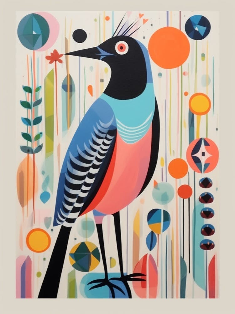 Colourful Scandi Bird Coot 3