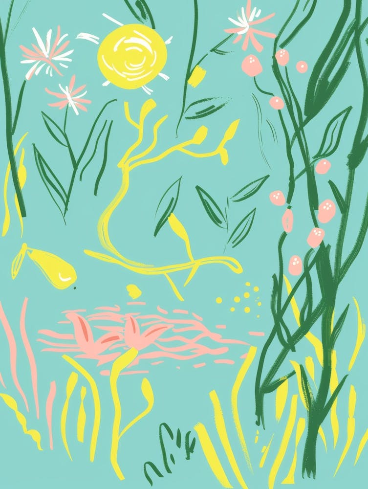 Pond Illustration