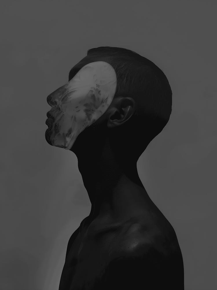 Black And White Portrait Of A Man 1
